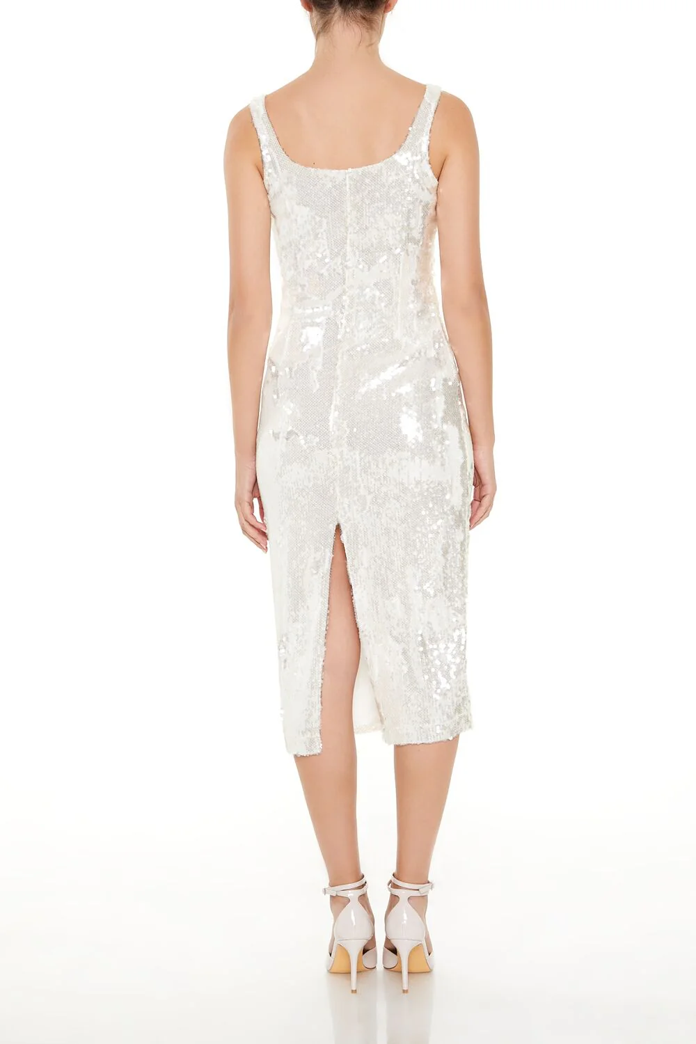 Sequin Bodycon Midi Tank Dress - Image 4