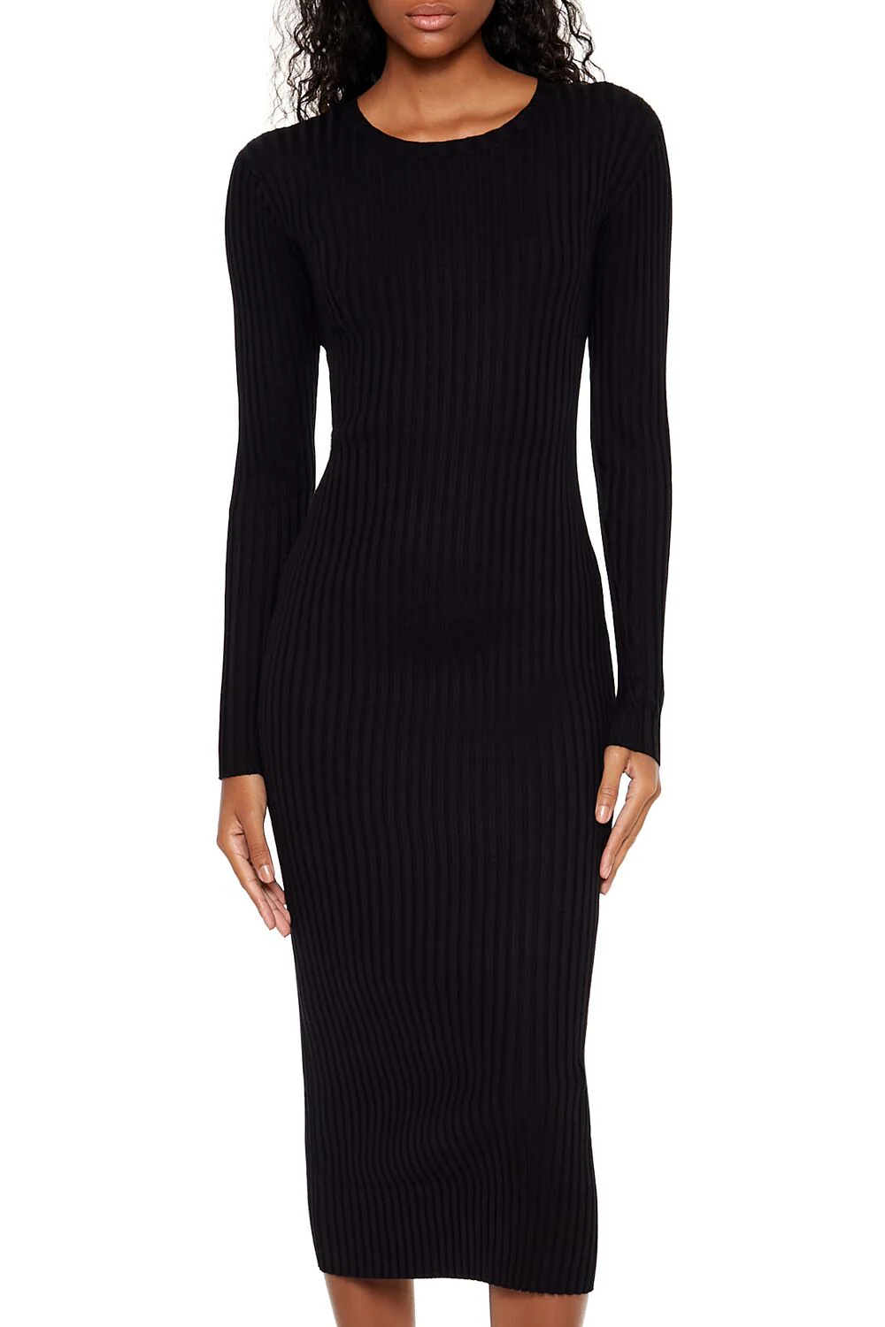 Bodycon Midi Sweater Dress - Image 2