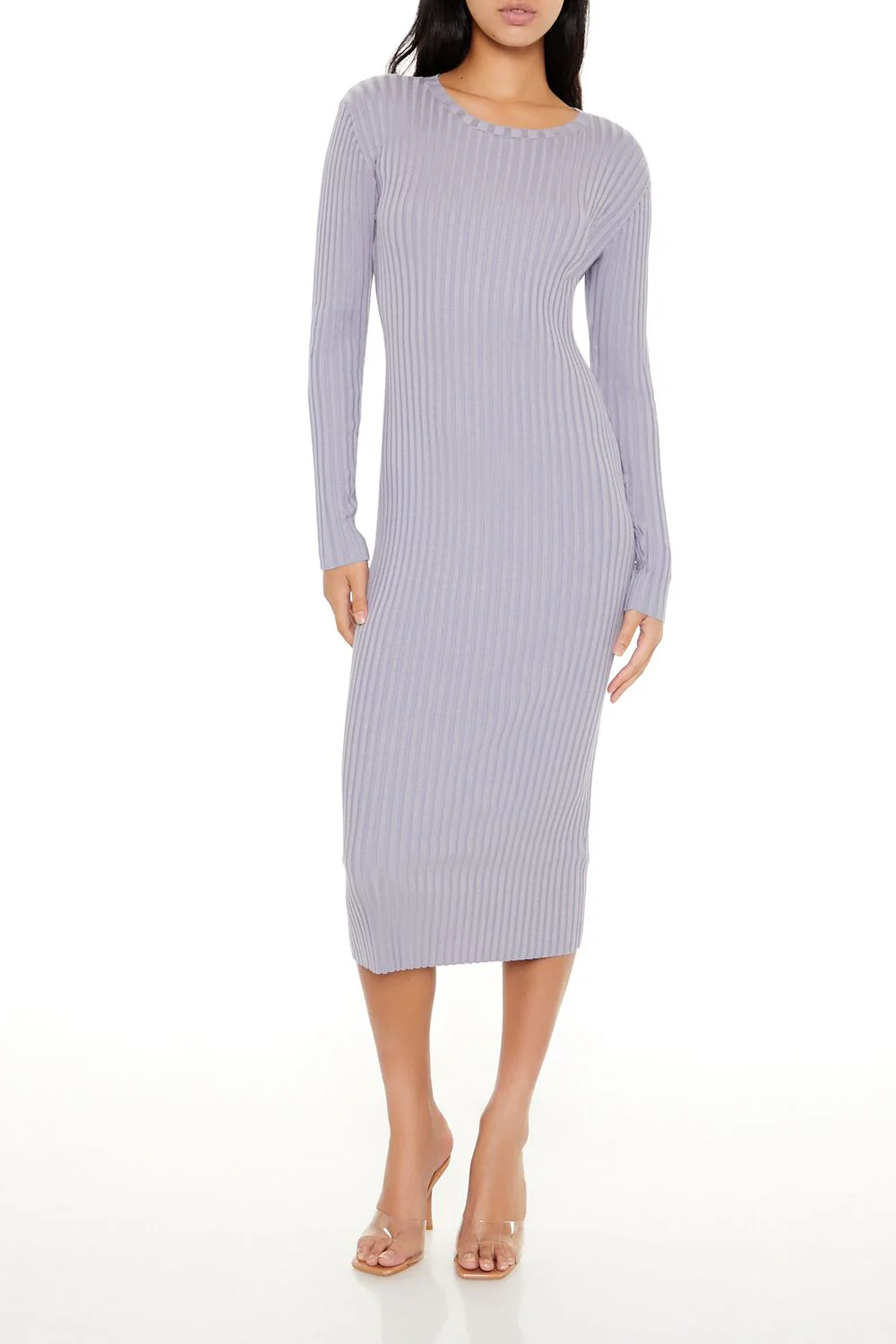 Bodycon Midi Sweater Dress - Image 6