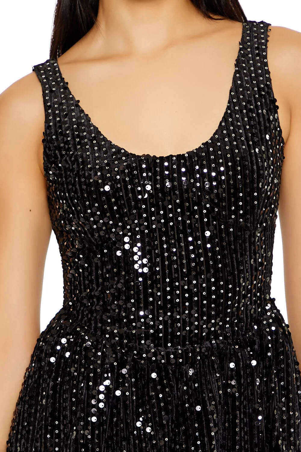 Sequin Mini A-Line Dress - Image 5