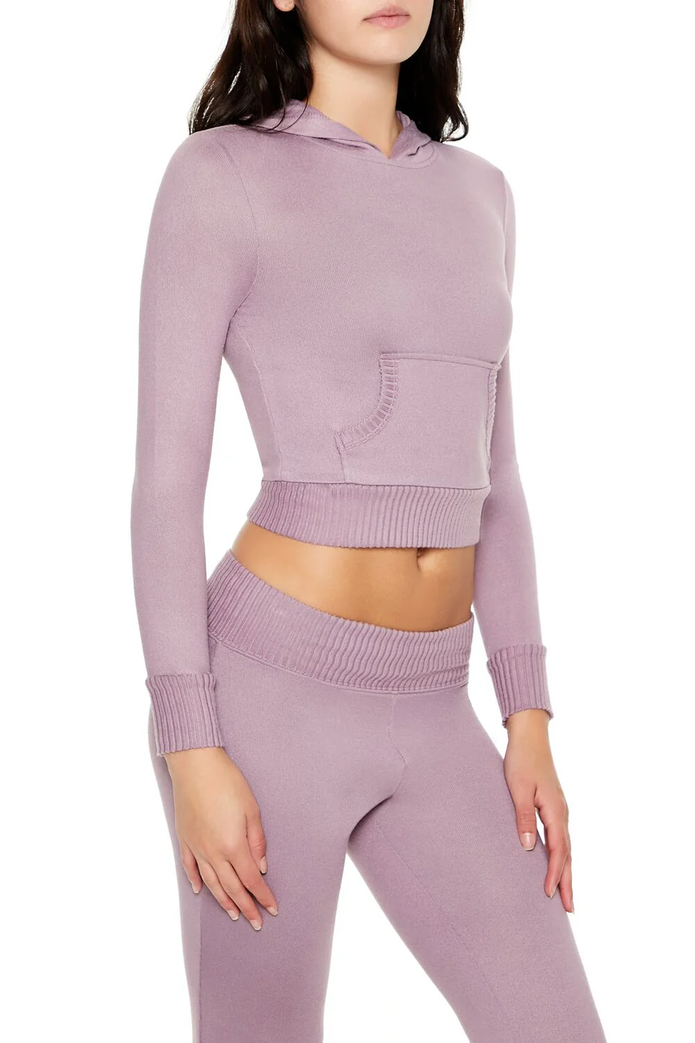 Cropped Fleece Hoodie - Image 4