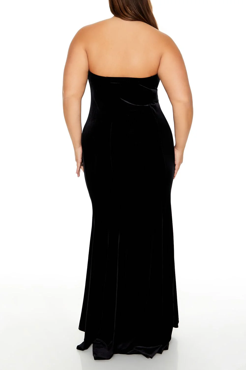 Plus Size Strapless Maxi Dress - Image 4