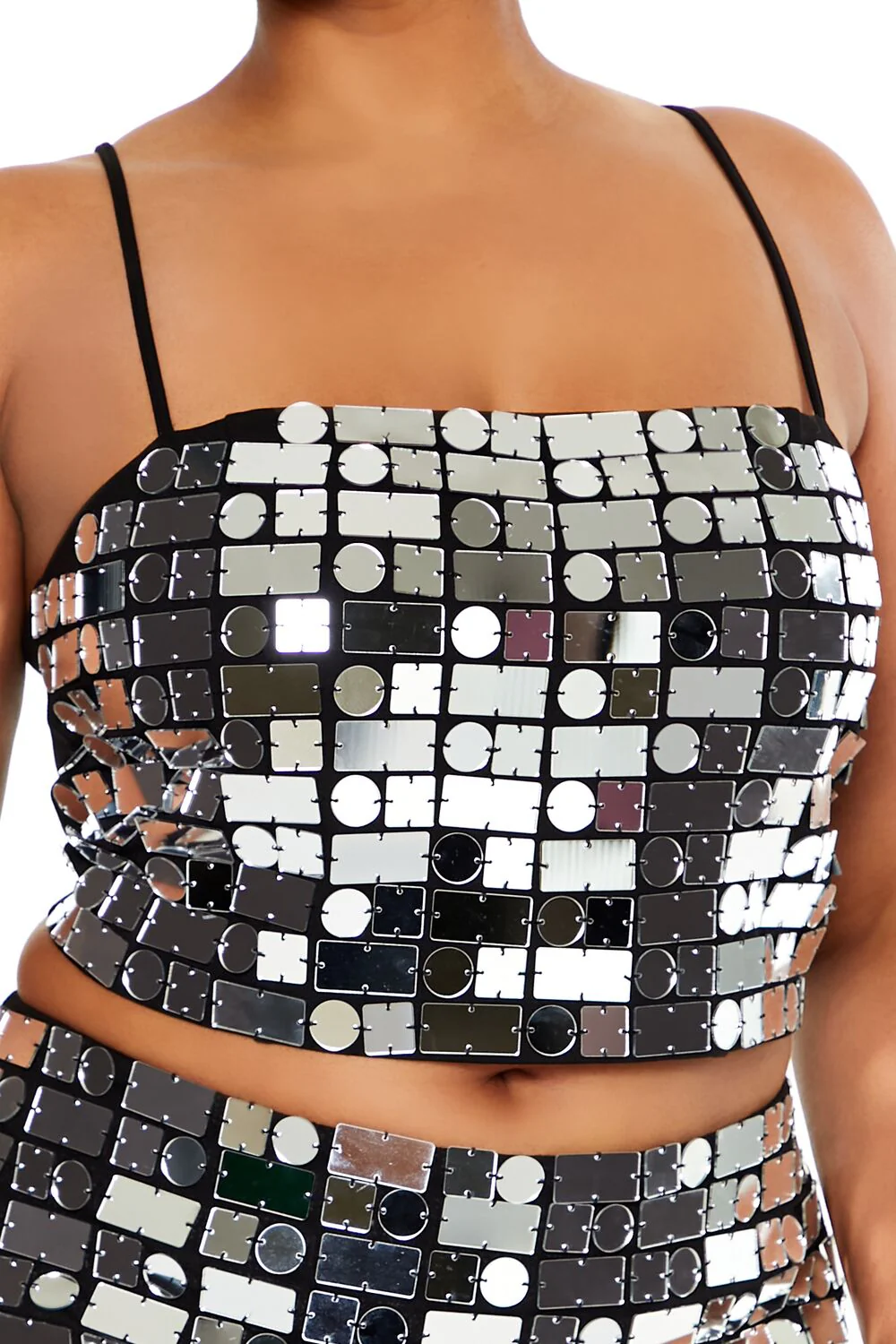 Plus Size Mirror Cropped Cami - Image 3