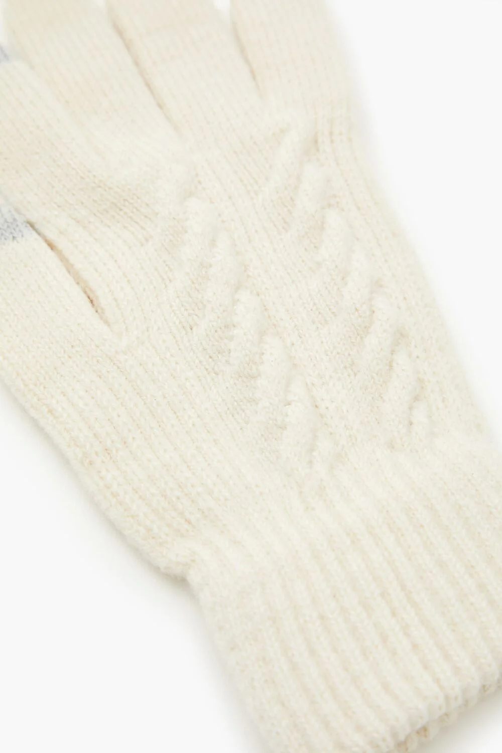 Cable Knit Gloves - Image 4