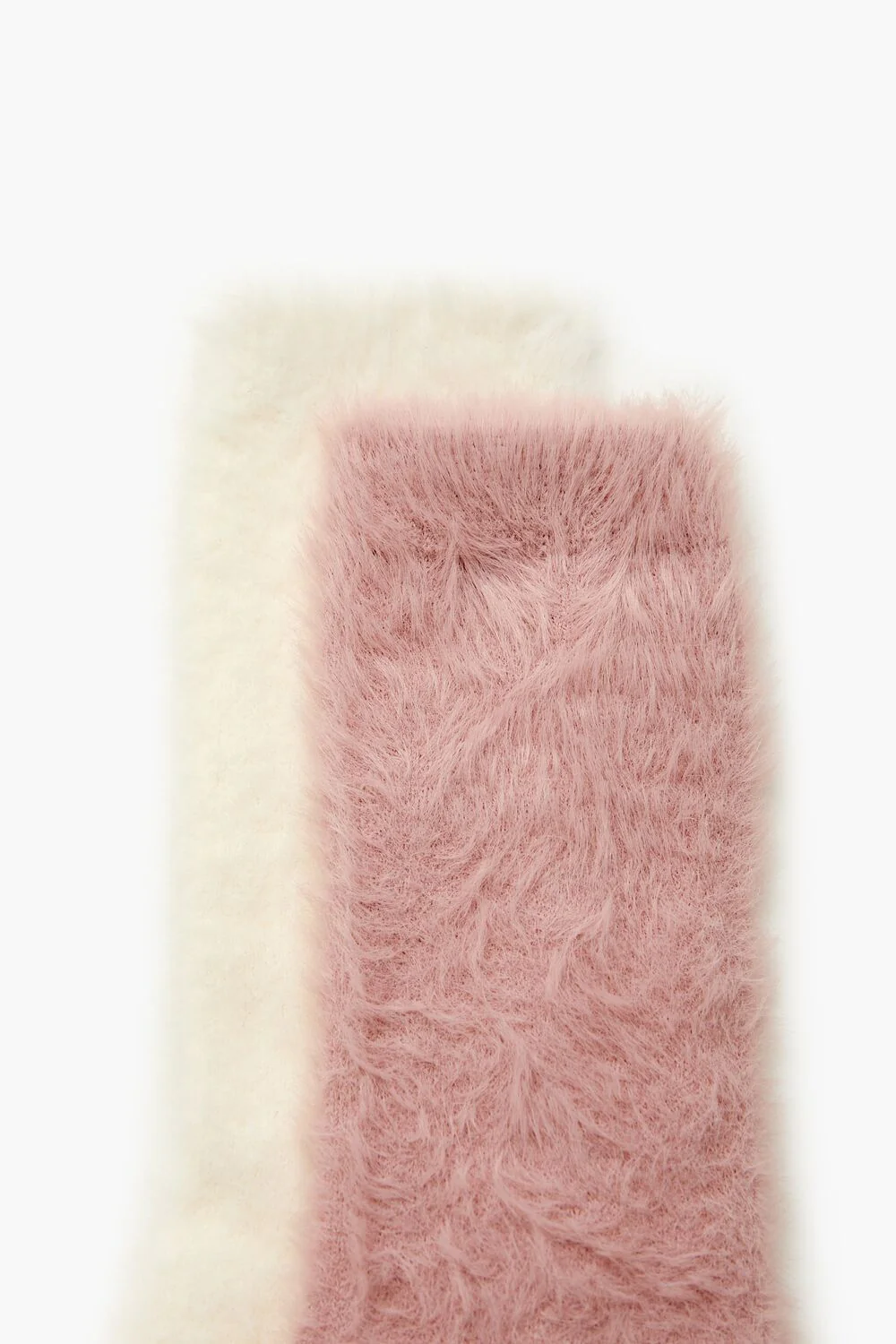 Fuzzy Knit Crew Socks - 2 pack - Image 3