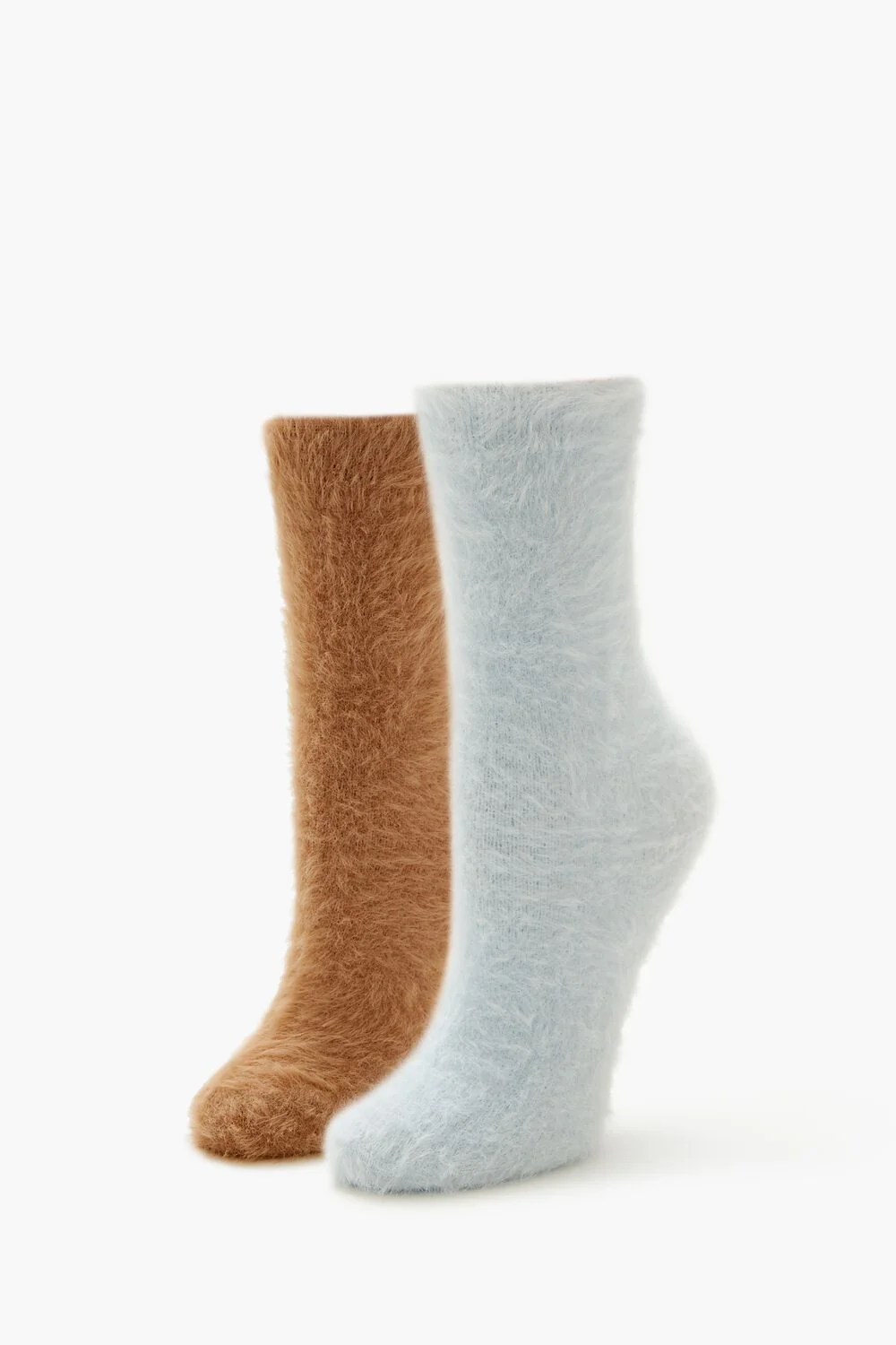 Fuzzy Knit Crew Socks - 2 pack - Image 4