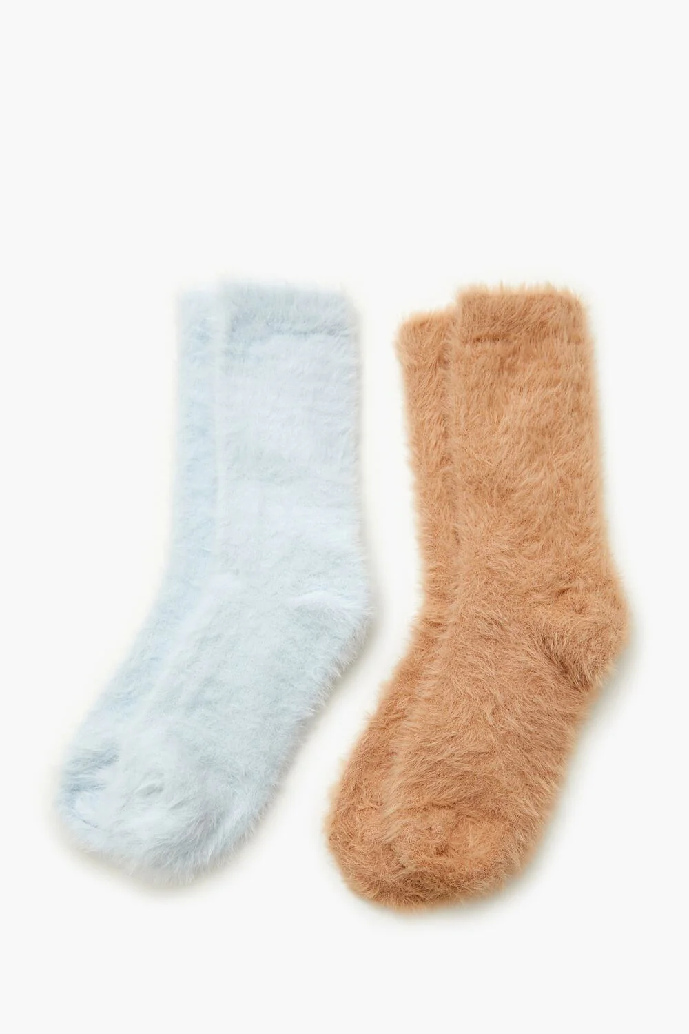 Fuzzy Knit Crew Socks - 2 pack - Image 5