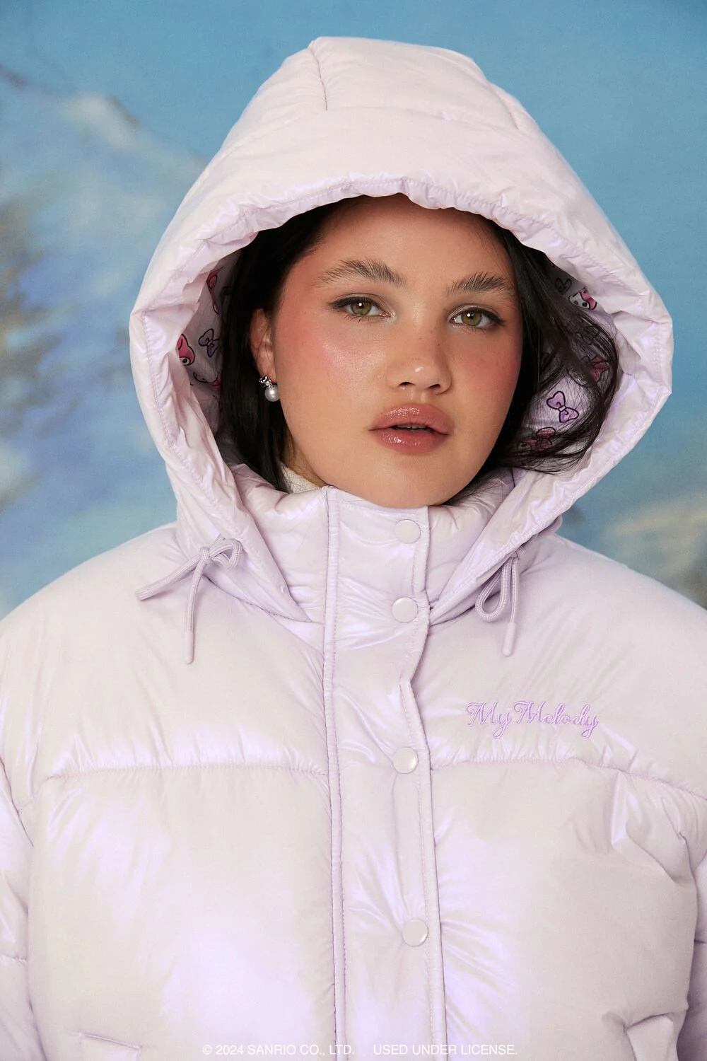 Plus Size My Melody Puffer Jacket - Image 3