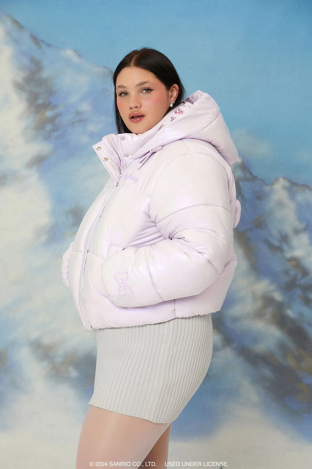 Plus Size My Melody Puffer Jacket - Image 4