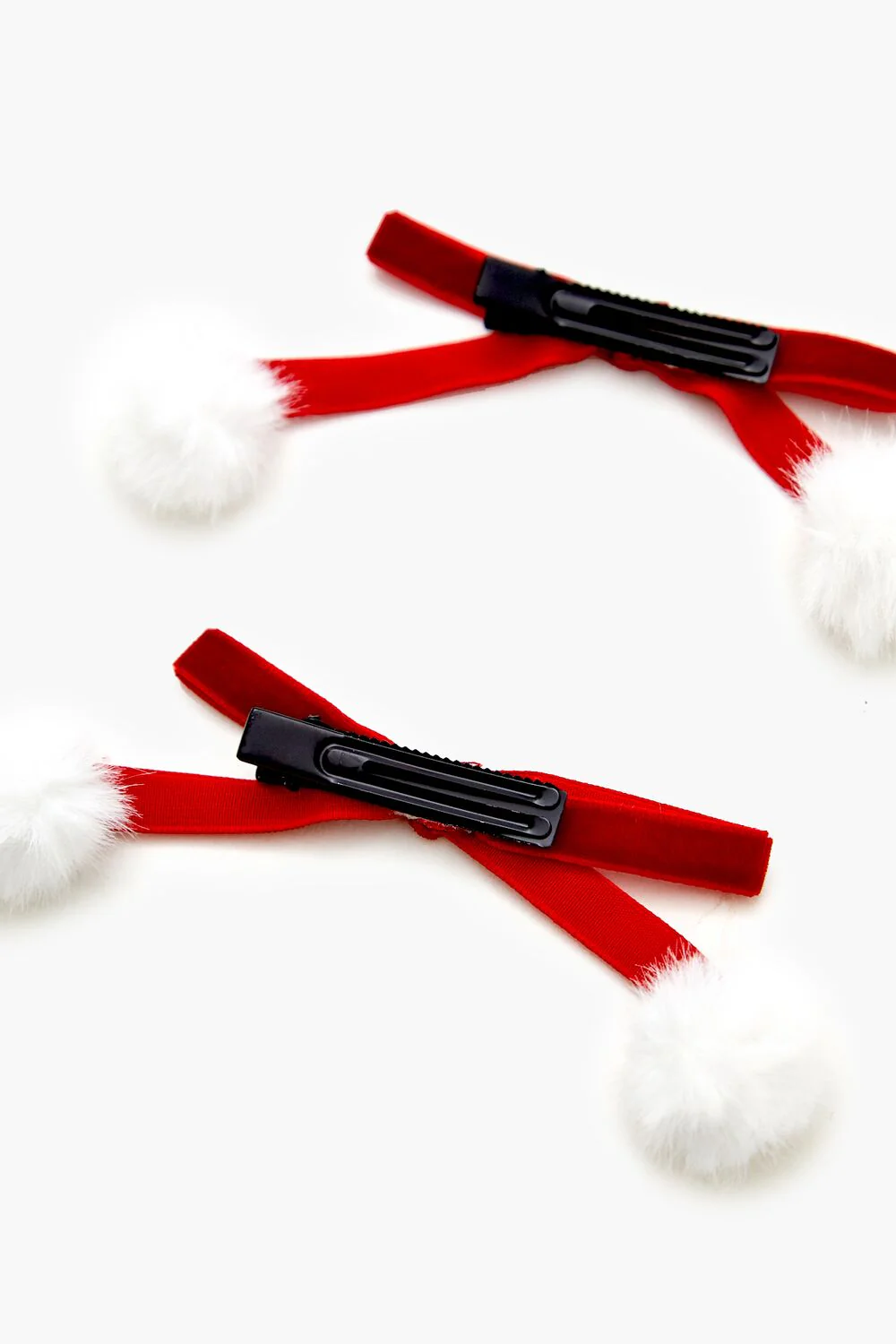 Velvet Bow Hair Clip Set - Image 4