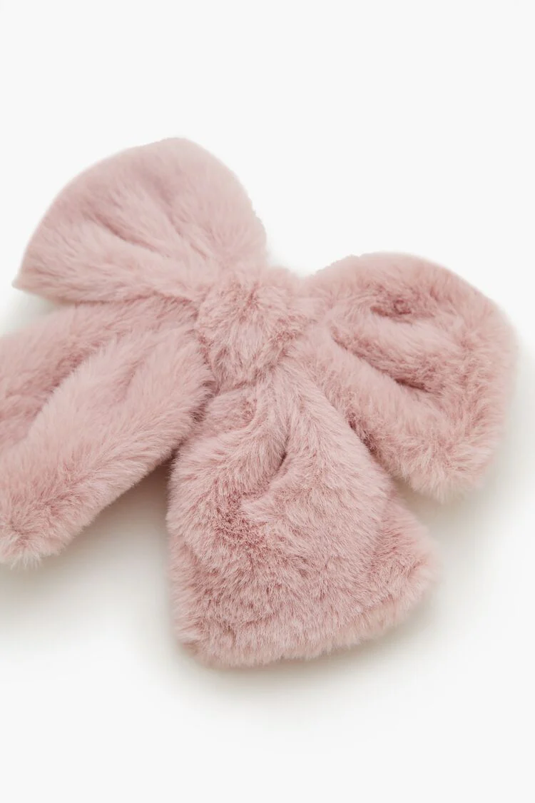 Plush Bow Hair Barrette - Image 7