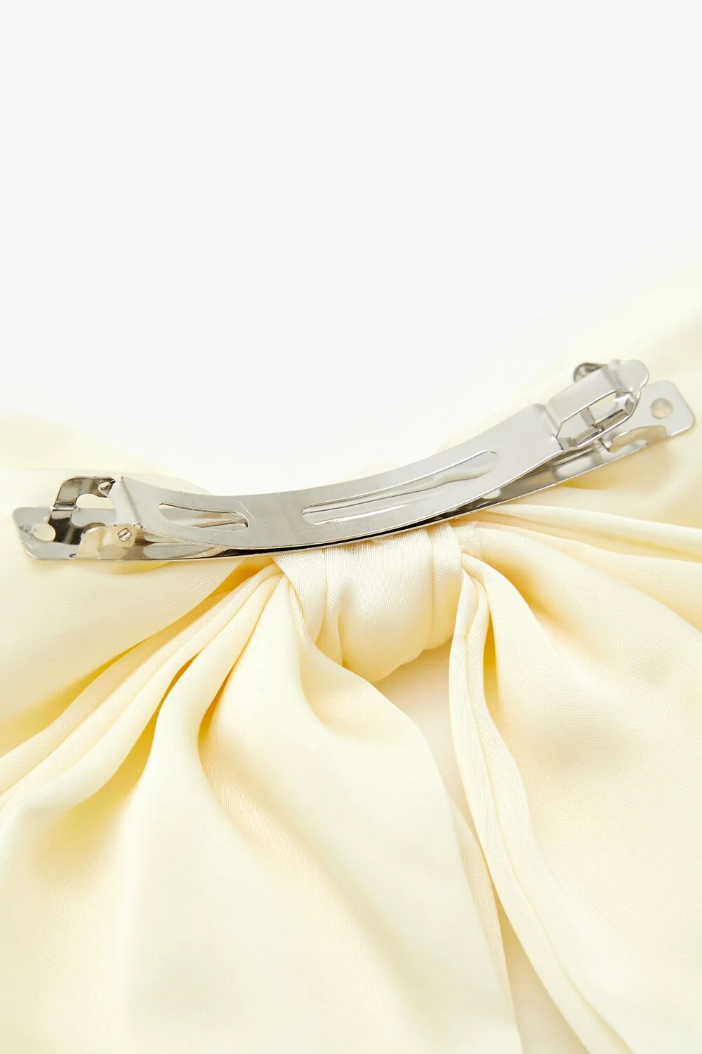 Faux Feather Bow Hair Barrette - Image 4