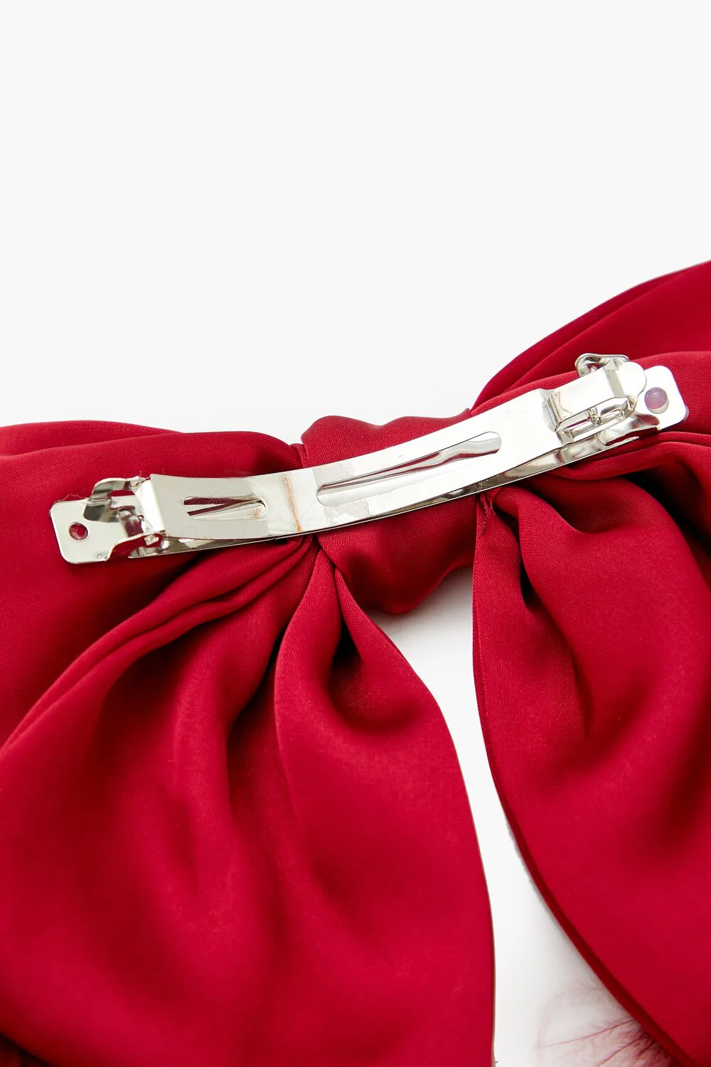 Faux Feather Bow Hair Barrette - Image 8