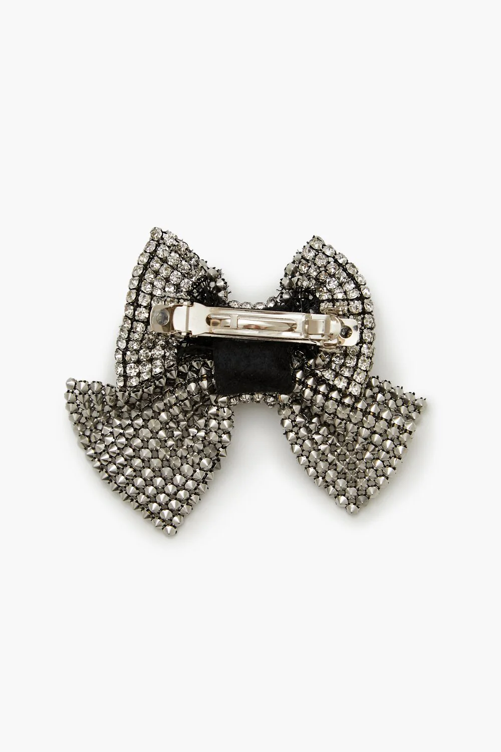 Rhinestone Chain Bow Hair Barrette - Image 2