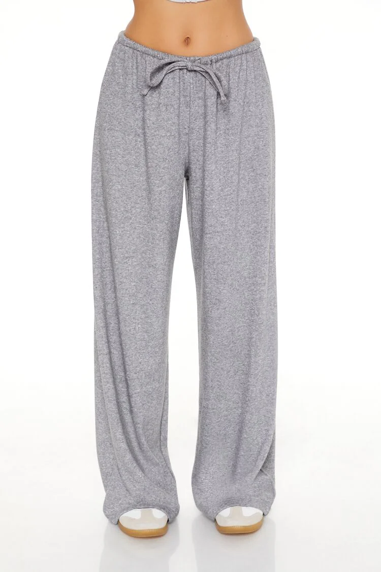 Ribbed Knit High-Rise Pants - Image 2