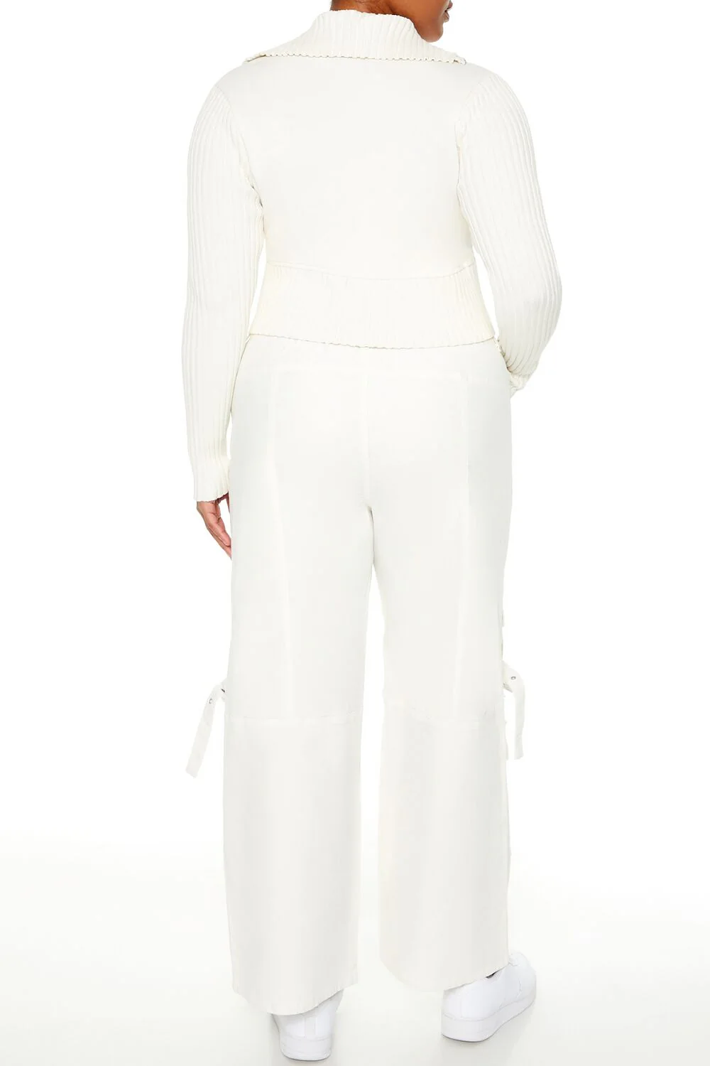 Plus Size Velvet Cargo Pants - Image 9