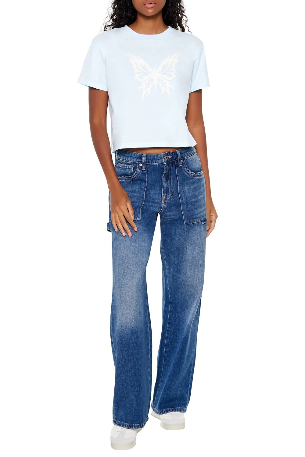 Butterfly Graphic Baby Tee - Image 2