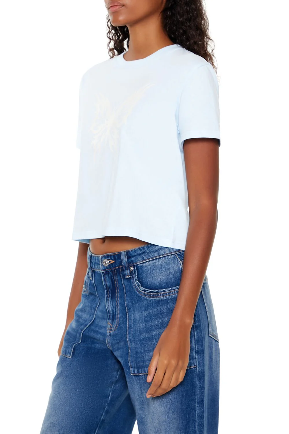 Butterfly Graphic Baby Tee - Image 4