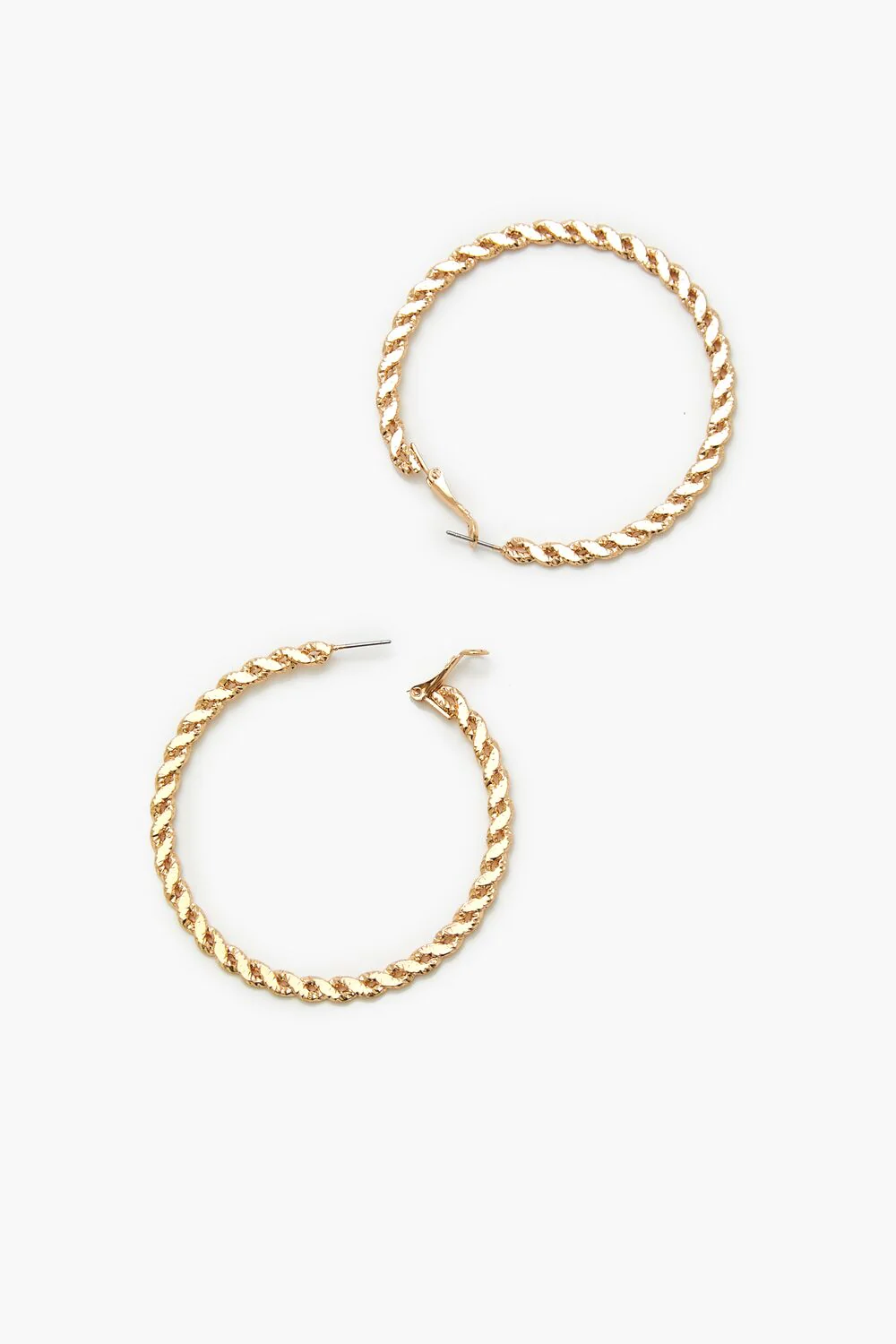 Twisted Hoop Earrings - Image 3