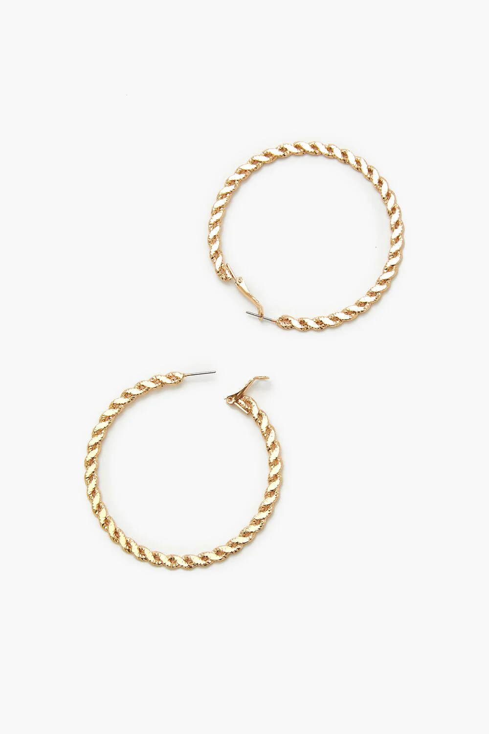 Twisted Hoop Earrings - Image 4