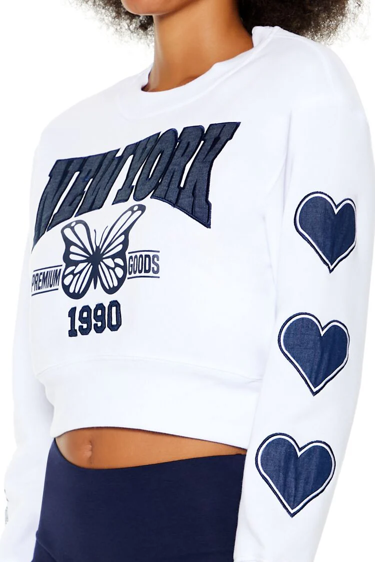 Fleece New York Crop Top - Image 3