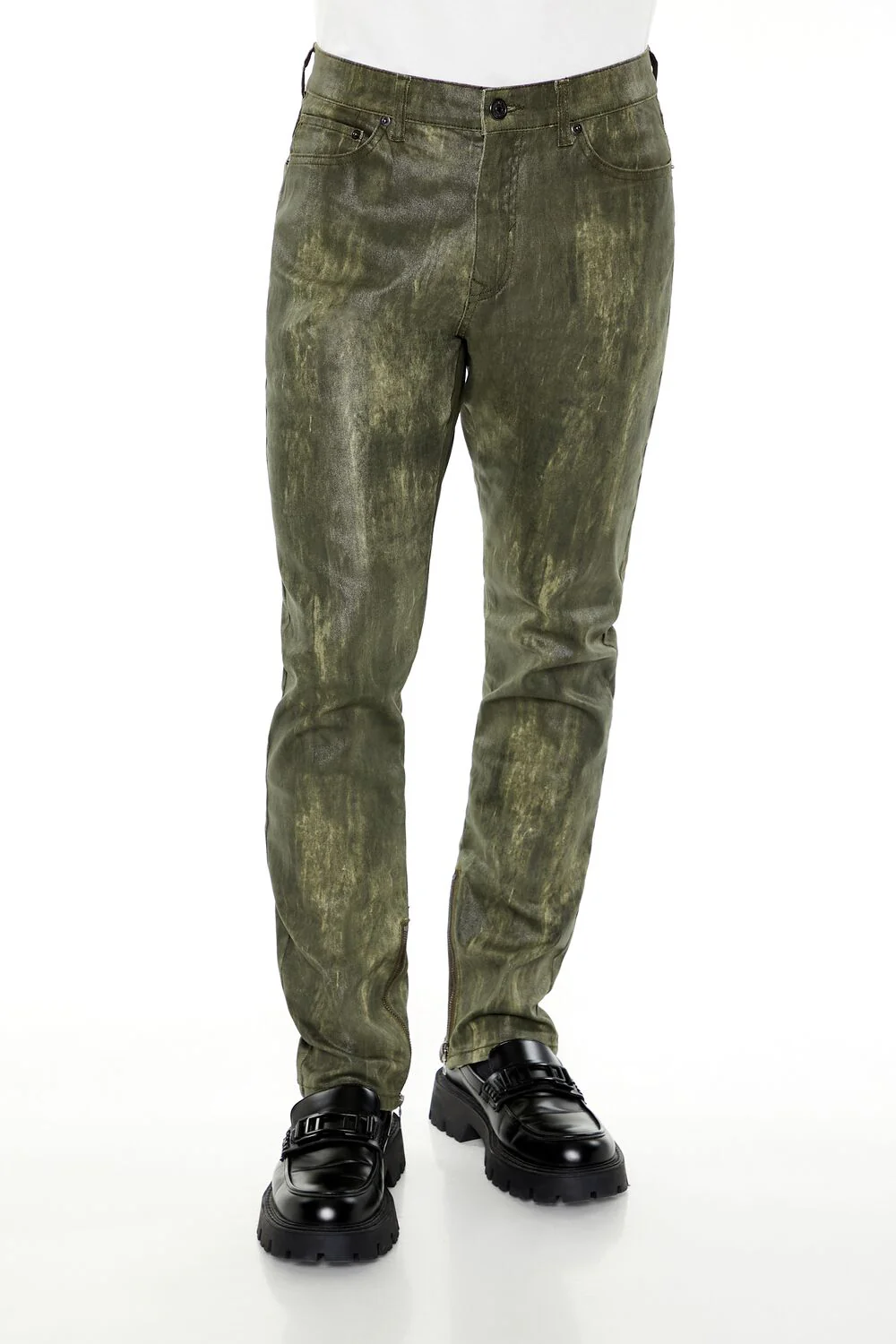 Coated Slim-Fit Mid-Rise Jeans - Image 2