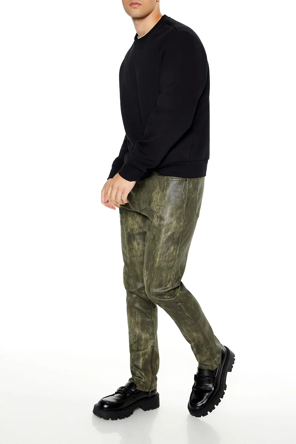 Coated Slim-Fit Mid-Rise Jeans - Image 3