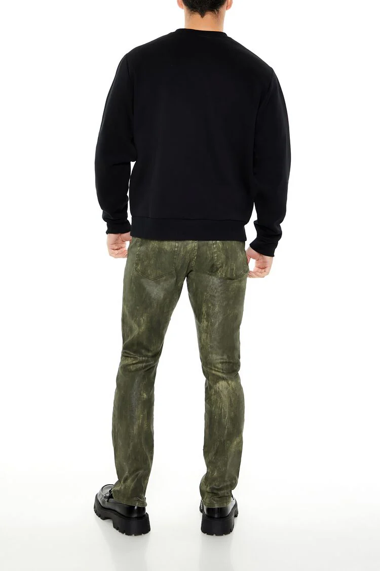 Coated Slim-Fit Mid-Rise Jeans - Image 4