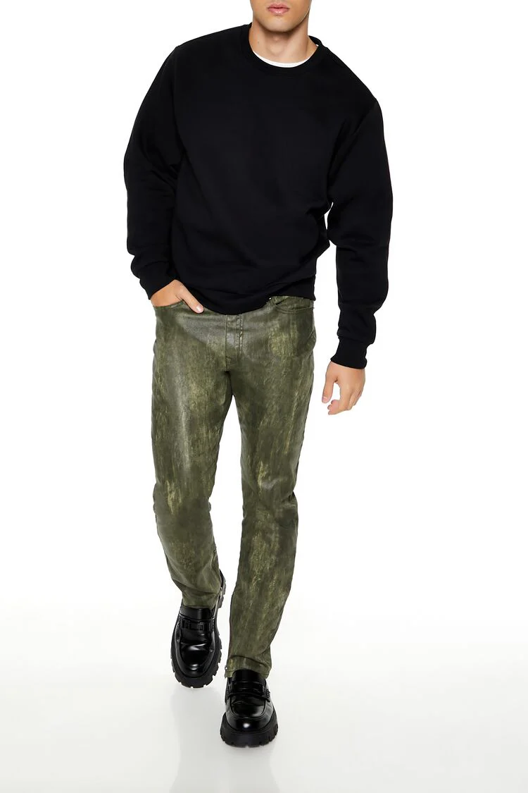 Coated Slim-Fit Mid-Rise Jeans - Image 5