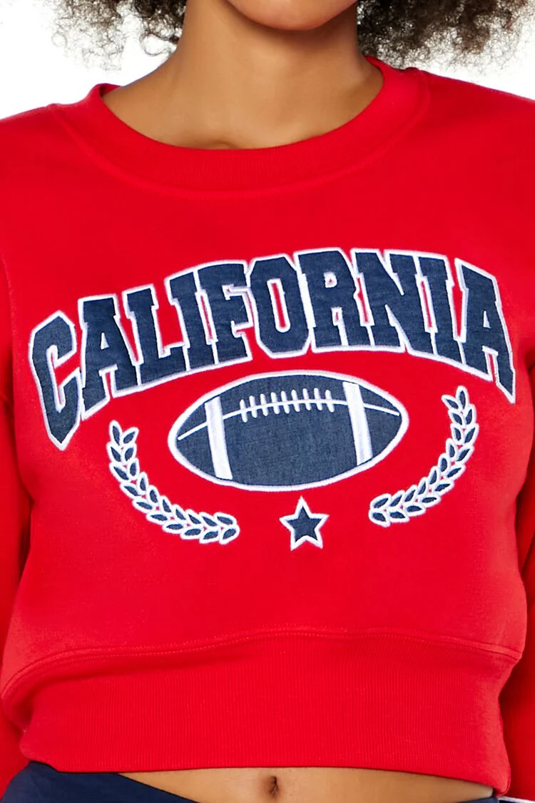 California Football Cropped Pullover - Image 3