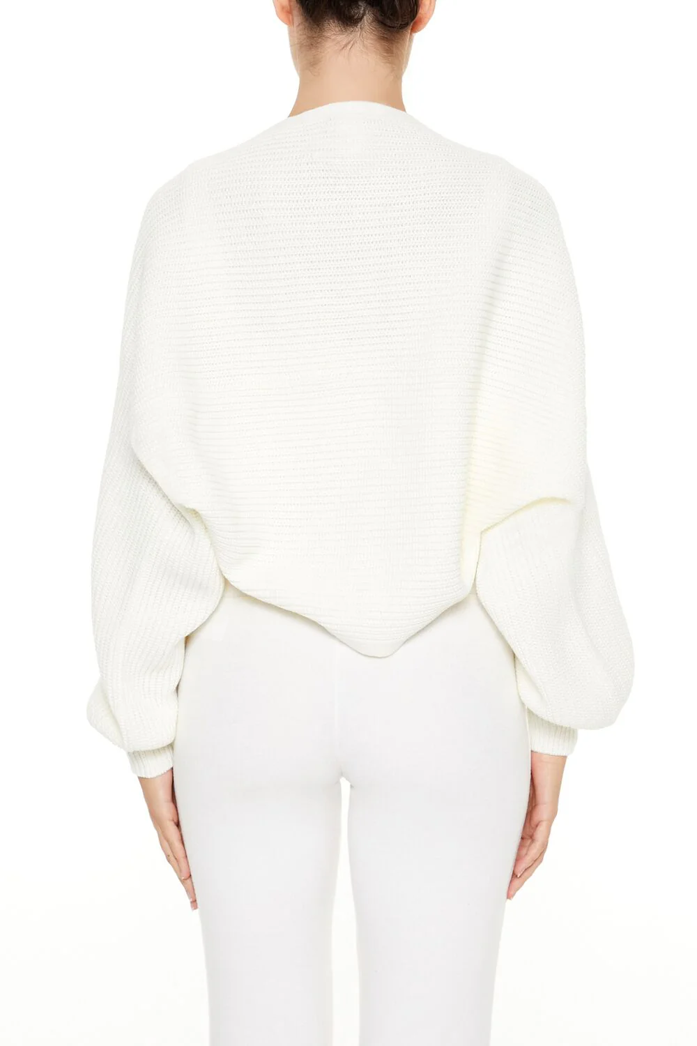 Balloon-Sleeve Shrug Sweater - Image 5