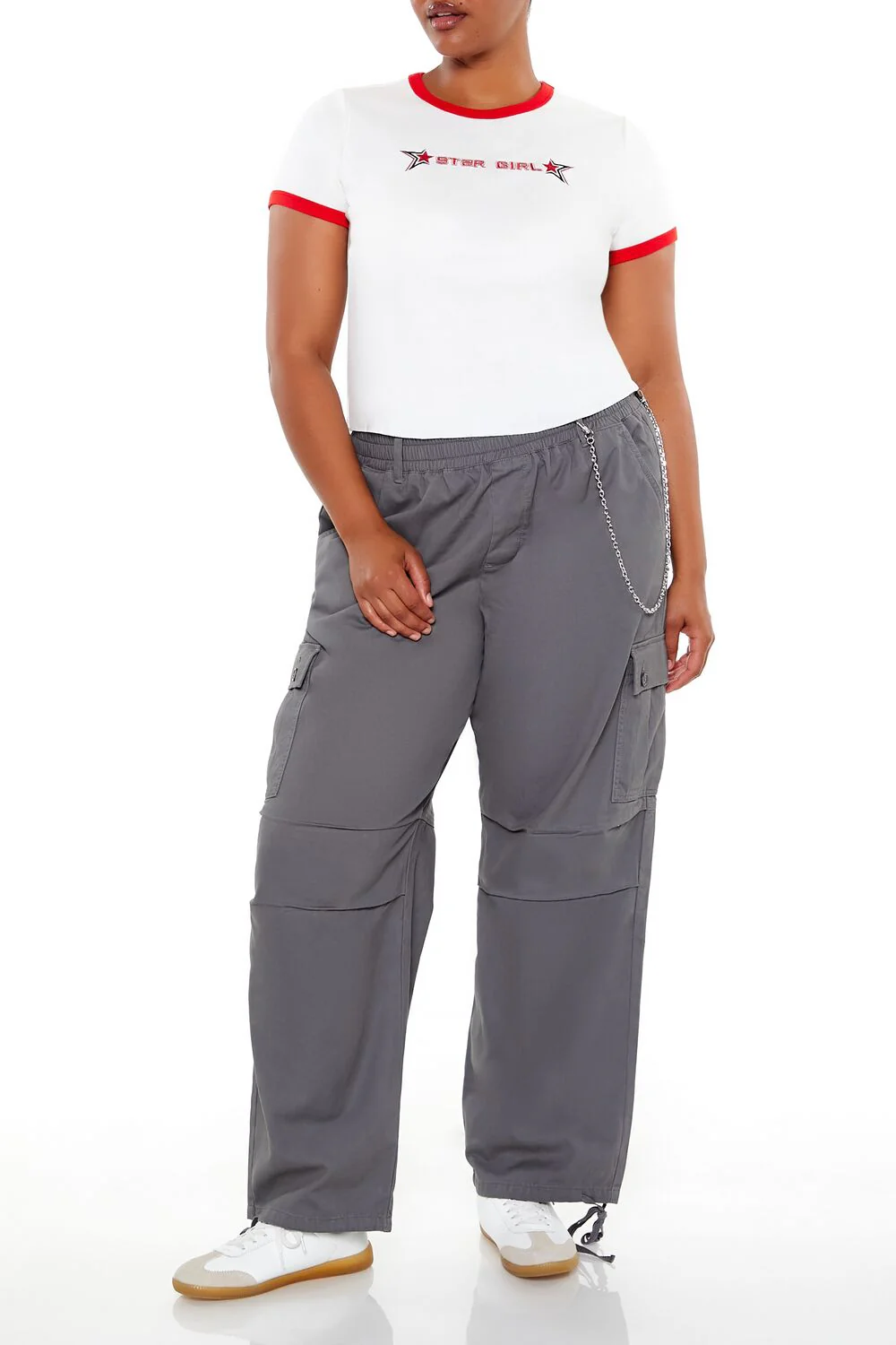 Plus Size Star Girl Ringer Tee - Image 2