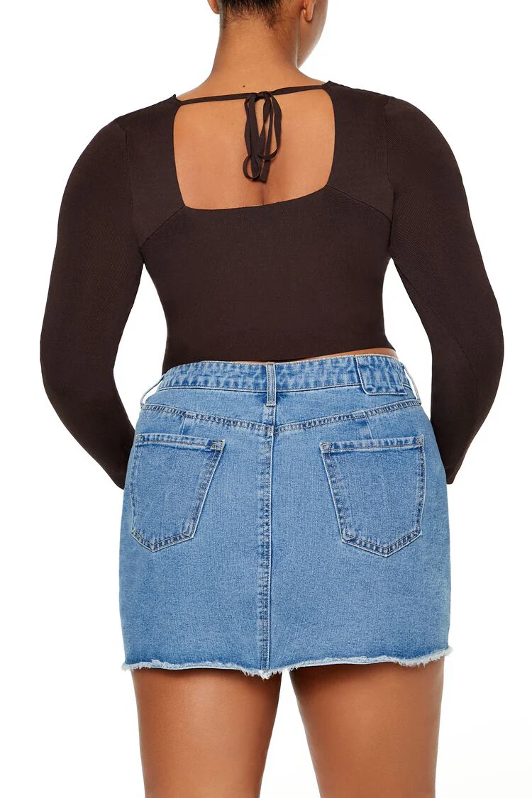 Plus Size Crossover Sweater - Image 5