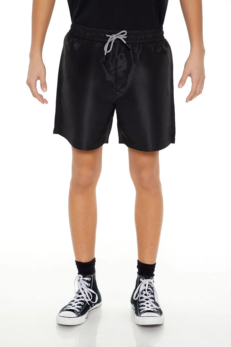 Vented Drawstring Swim Trunks - Image 2