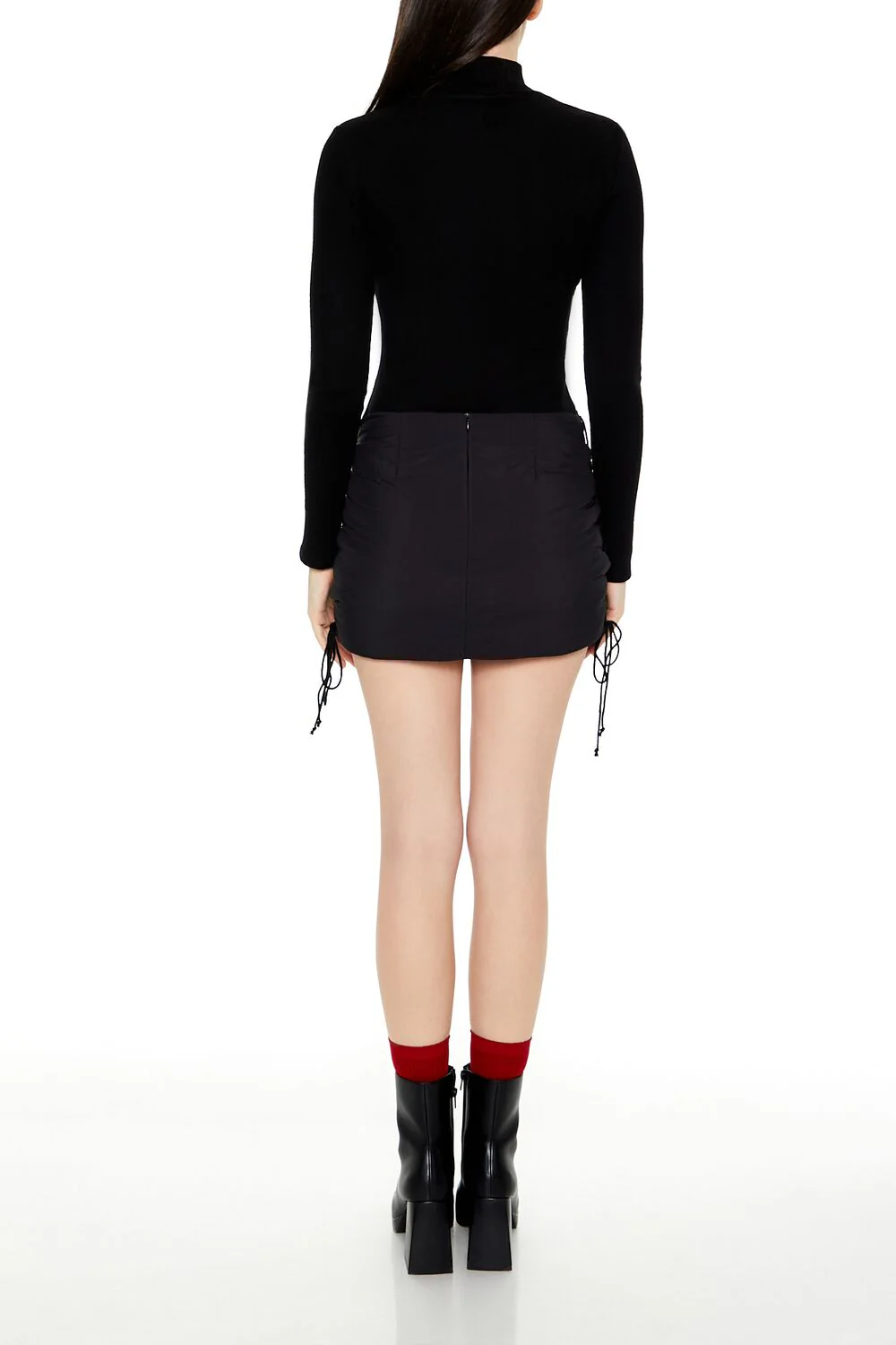 Lace-Up Mini Skirt - Image 4