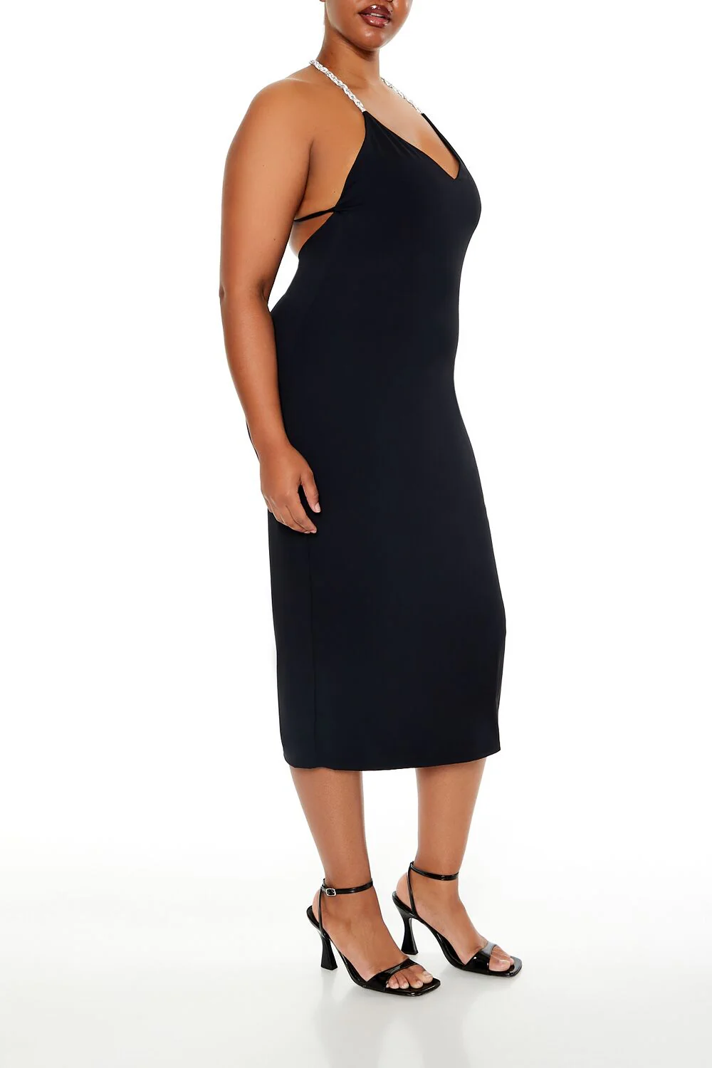 Plus Size Embellished Halter Maxi Dress - Image 10