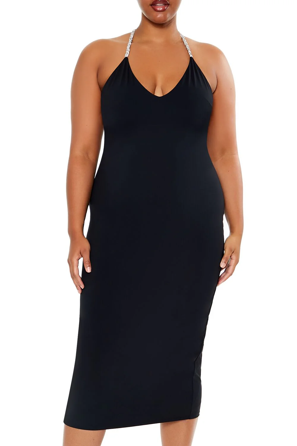Plus Size Embellished Halter Maxi Dress - Image 9