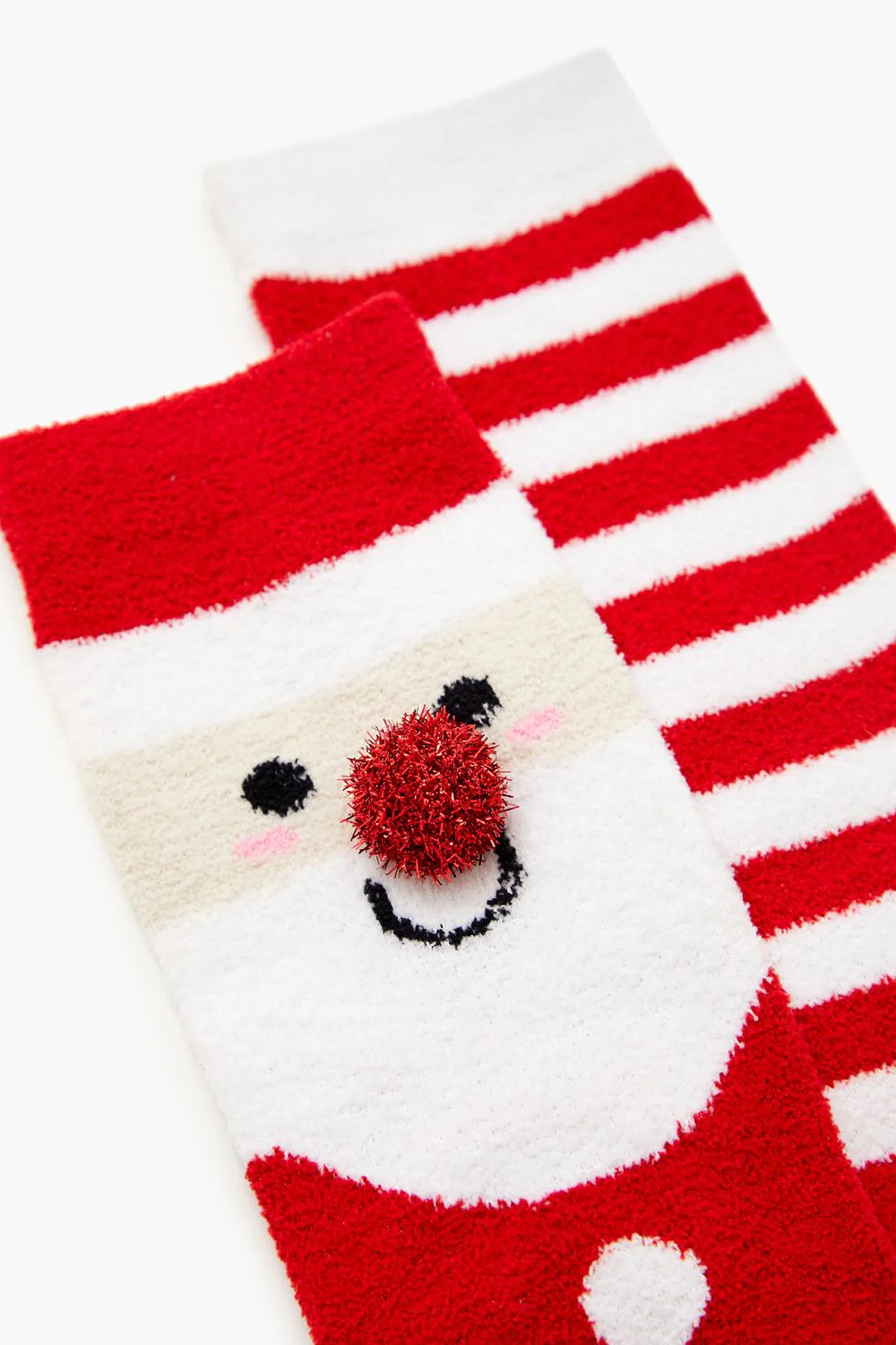 Santa Pom Pom Crew Socks Set - 2 pack - Image 3