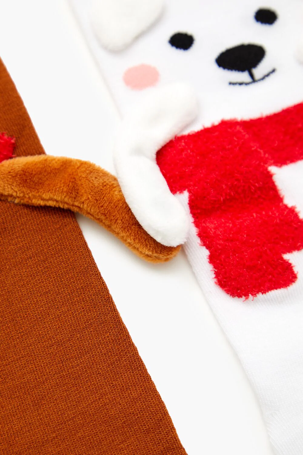 Polar Bear & Reindeer Crew Socks Set - 2 pack - Image 6