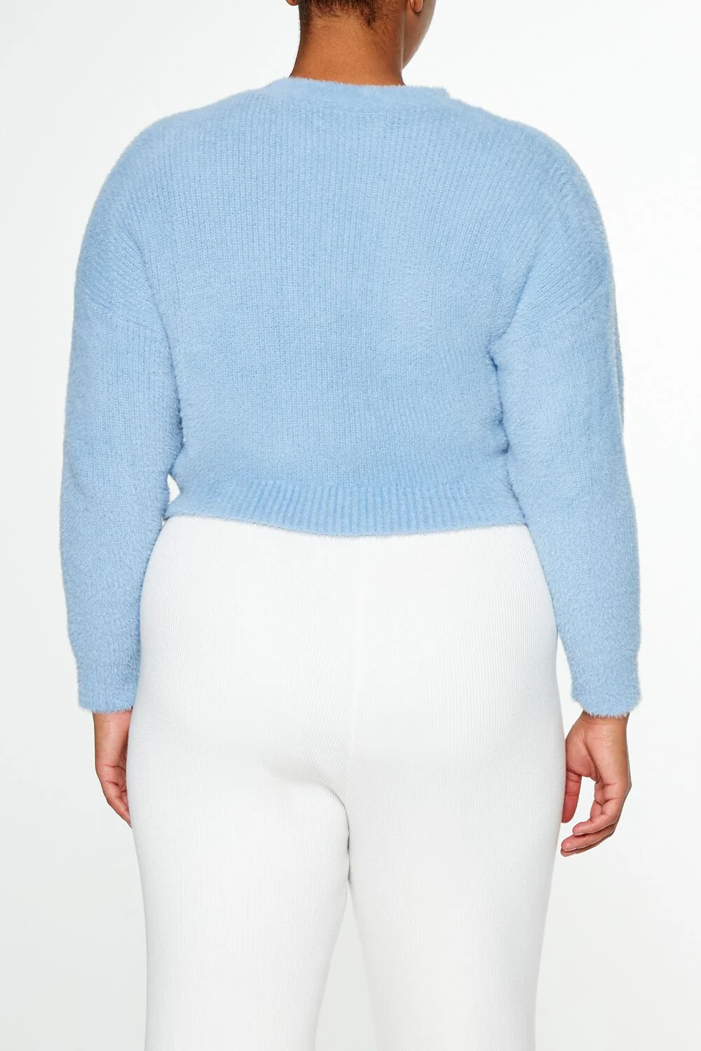 Plus Size Rib-Knit Cardigan Sweater - Image 15