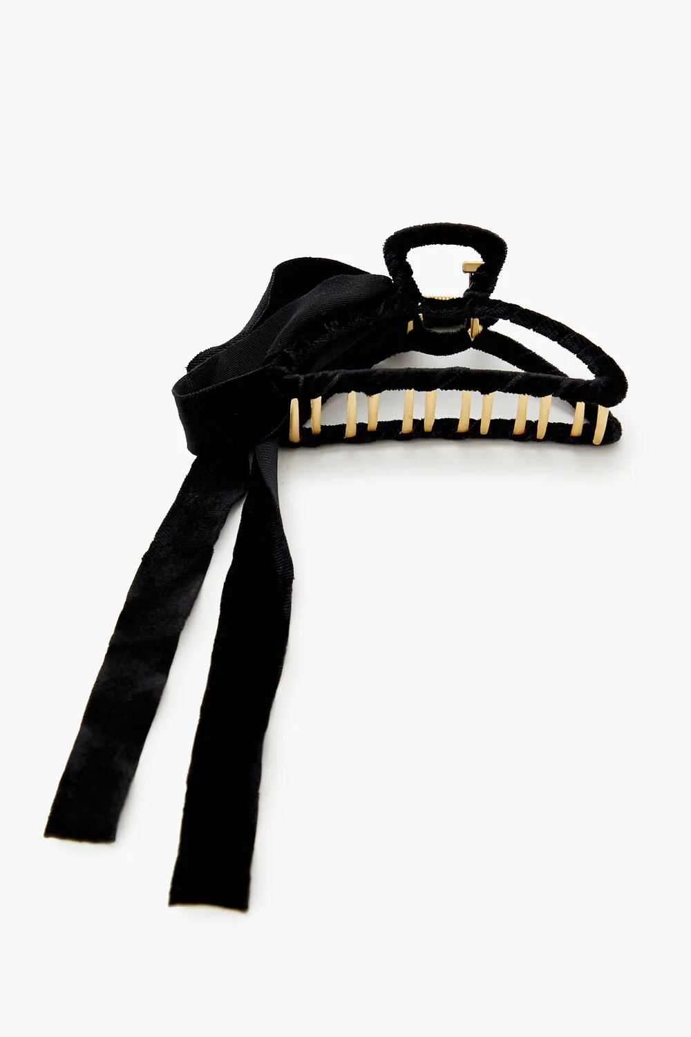 Velvet Bow Claw Hair Clip - Image 5