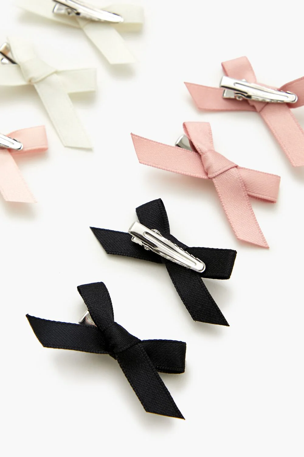 Ribbon Bow Hair Clip Set - Image 2