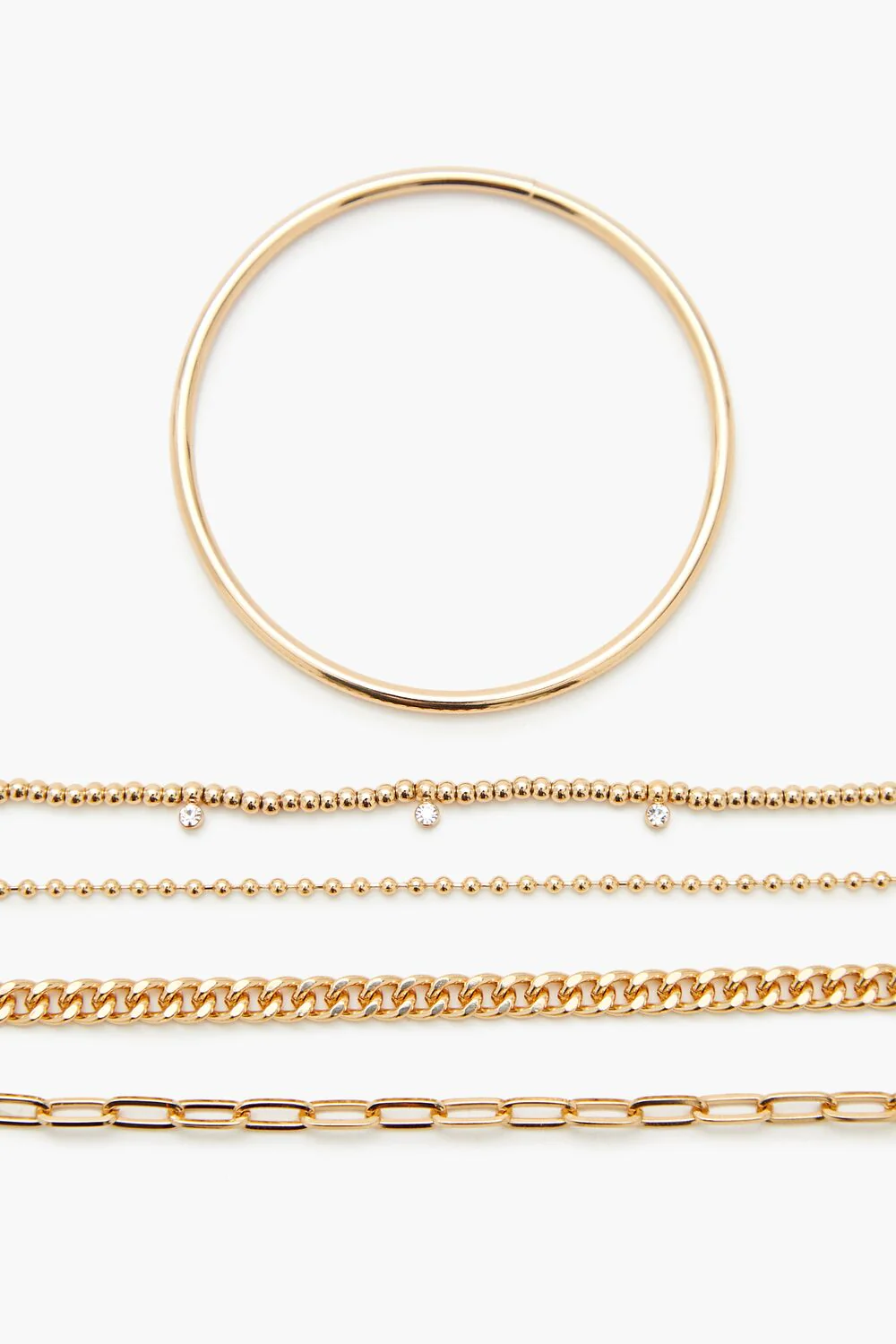 Rhinestone Chain Bracelet Set - Image 4