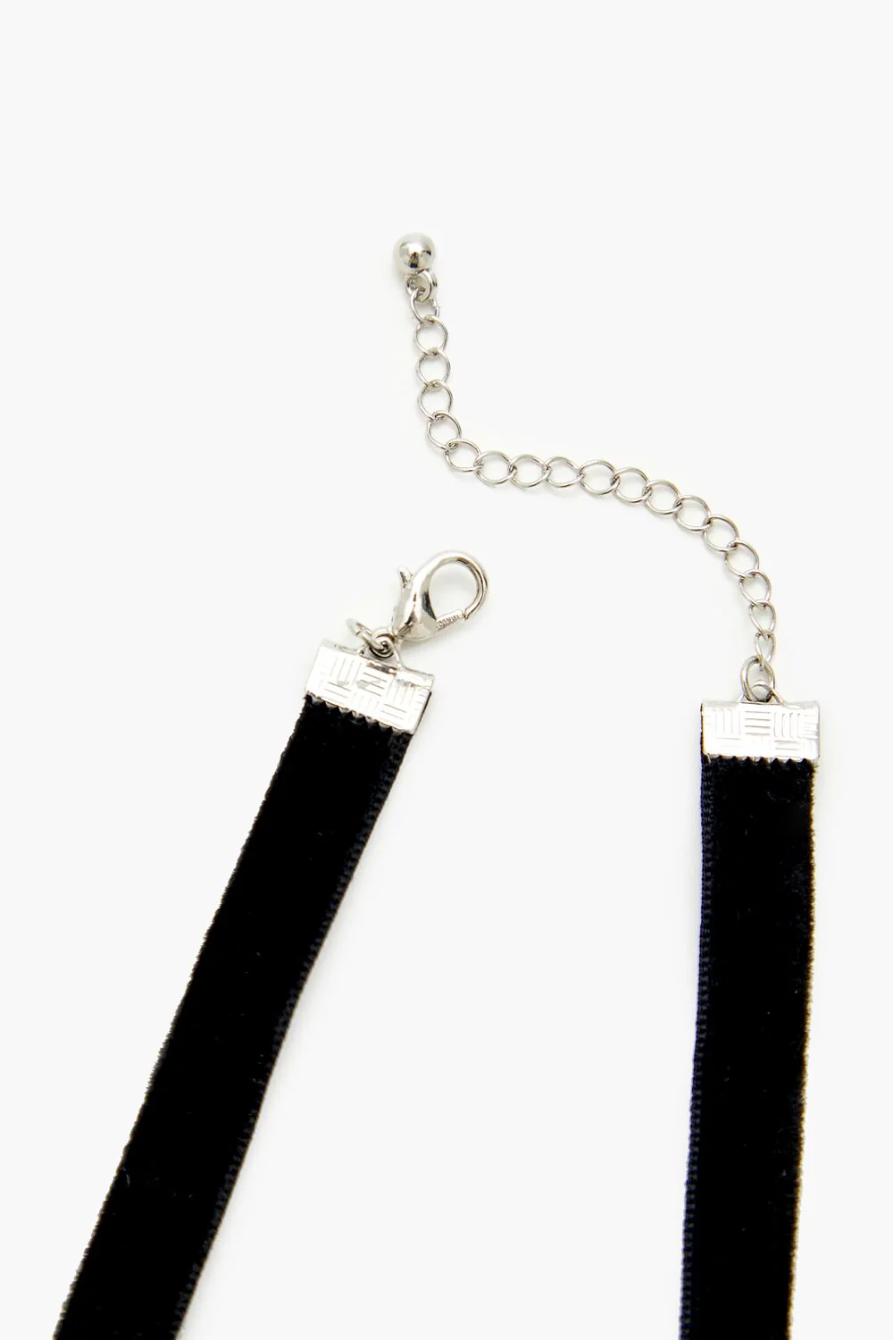 Rhinestone Cross Velvet Necklace - Image 3