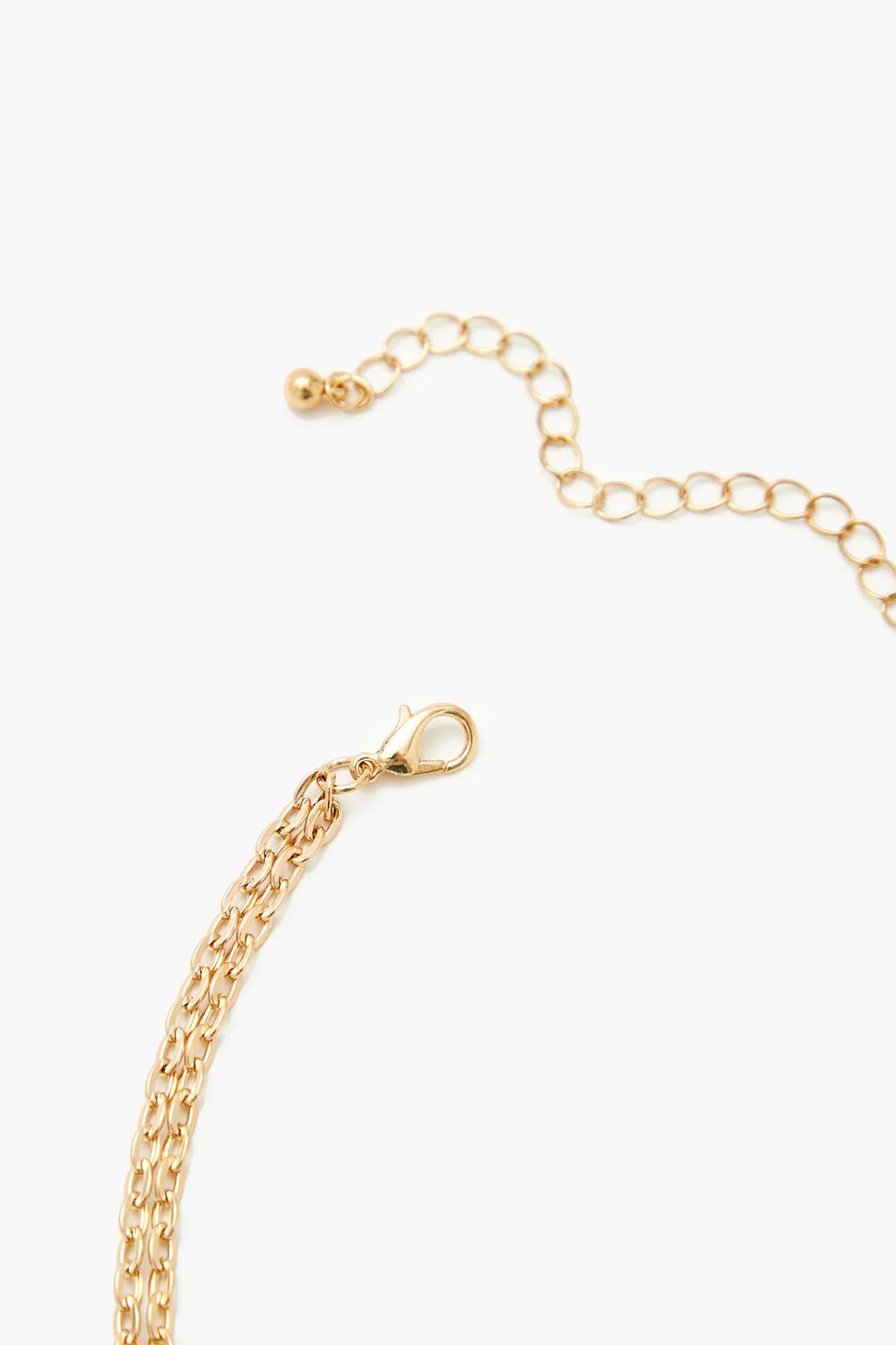 Layered Faux Gem Cross Necklace - Image 4