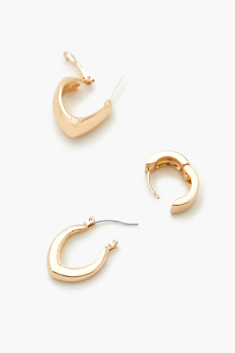 Geo Hoop Earring Set - Image 3