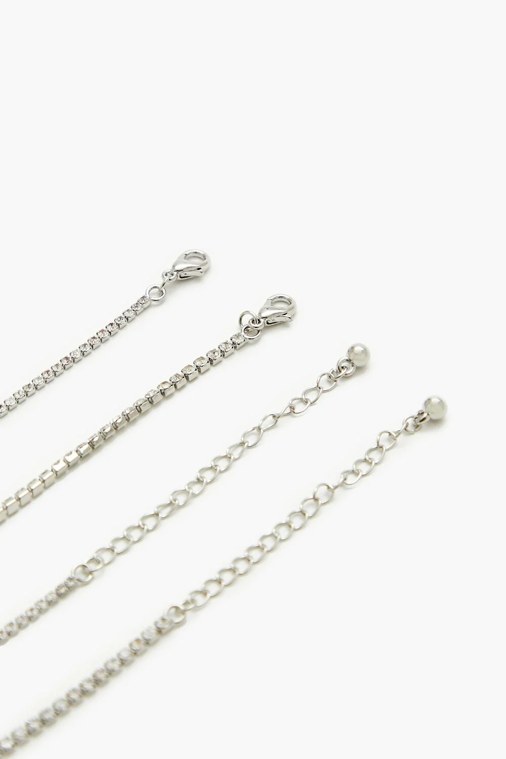 Rhinestone Cross Charm Necklace - Image 3