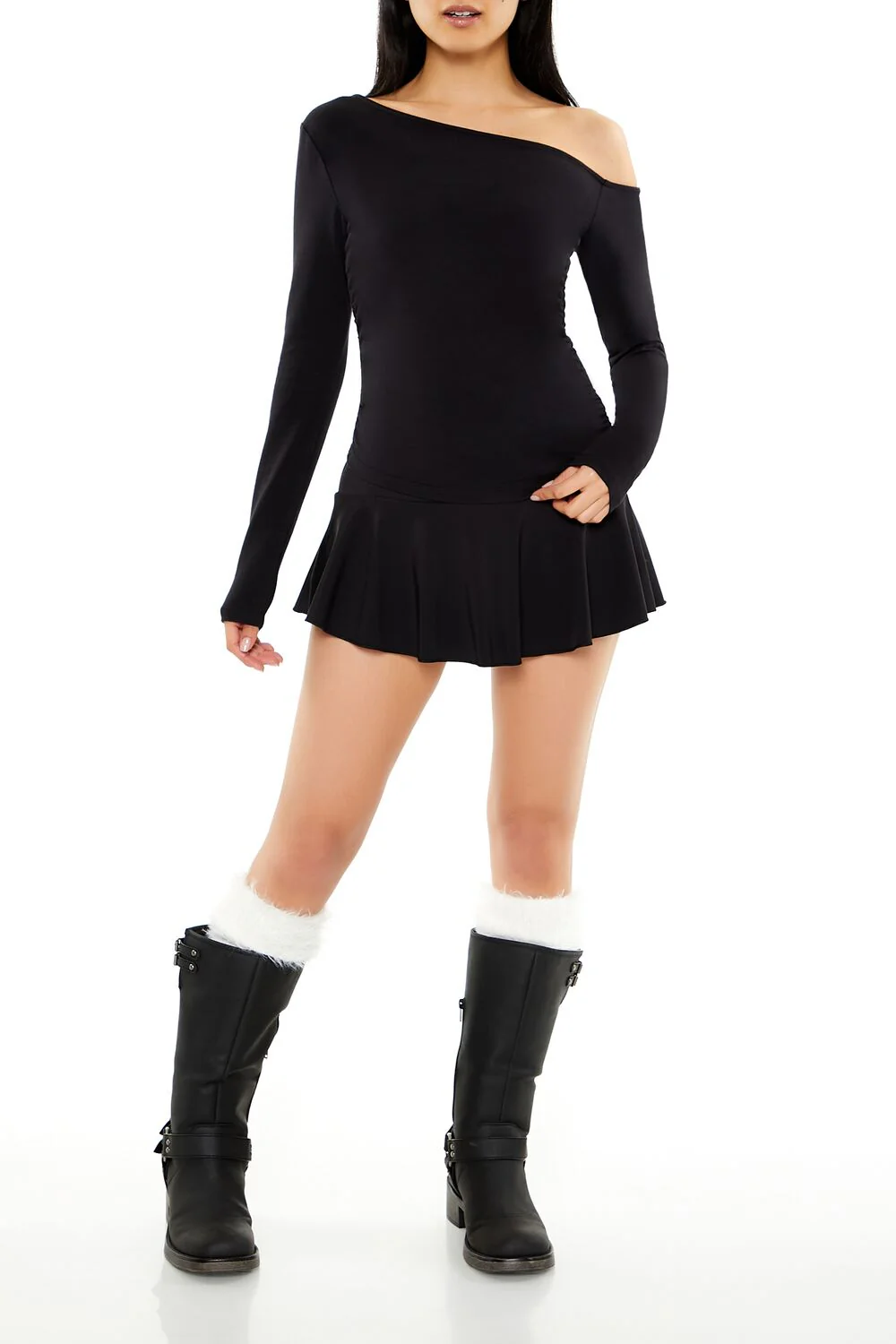 Ruched Off-the-Shoulder Top - Image 2
