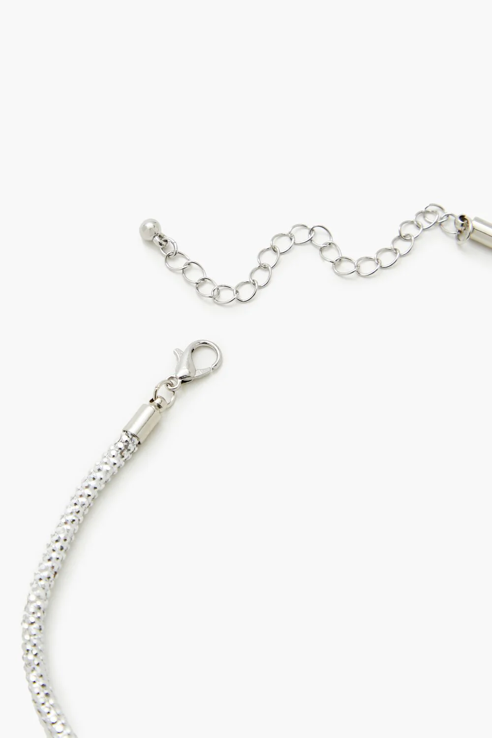 Rhinestone Bow Choker Necklace - Image 3