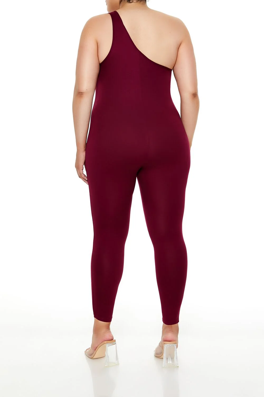 Plus Size One-Shoulder Jumpsuit - Image 3